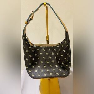 Dooney & Bourke Black and Gold Hobo Bag